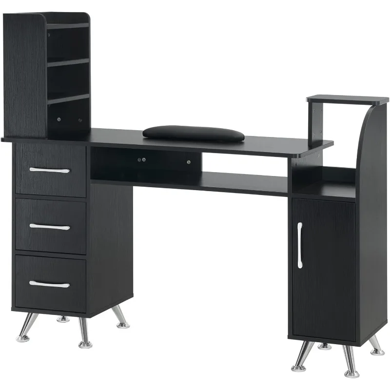Manicure Table Makeup Dressing Station Nail Desk with Wrist Cushion Beauty Workstation Salon Storage Equipment 2636 (B
Manicure Table Makeup Dressing Station Nail Desk with Wrist Cushion Beauty Workstation Salon Storage Equipment 2636 (B