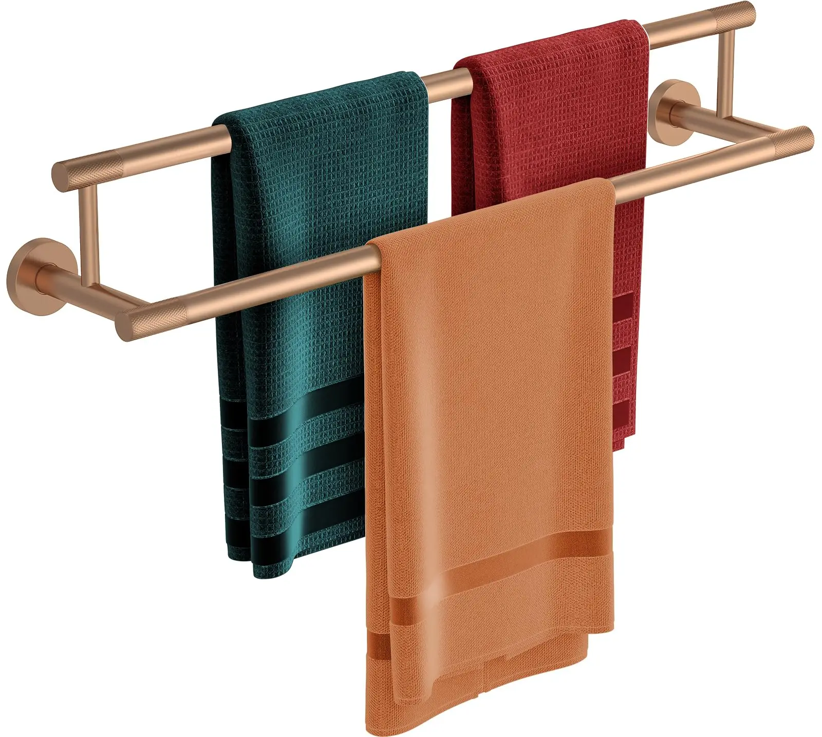 Double Towel Bar 24 Inch Rose Gold Stainless Steel Wall Mounted Bathroom Towel Rack
Double Towel Bar 24 Inch Rose Gold Stainless Steel Wall Mounted Bathroom Towel Rack