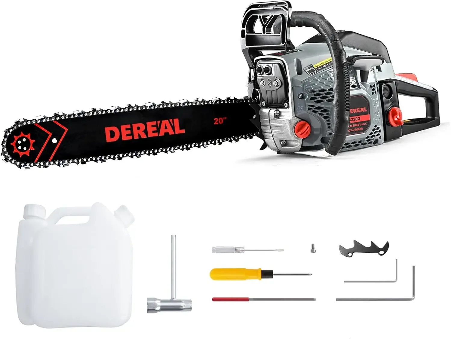 Gas Chainsaws 20 Inch 62CC Gas Powered Chainsaw 3.4HP 2 Stroke Engine Gas Power Chain Saw for Cutting Wood Outdoor Garden Farm H
Gas Chainsaws 20 Inch 62CC Gas Powered Chainsaw 3.4HP 2 Stroke Engine Gas Power Chain Saw for Cutting Wood Outdoor Garden Farm H