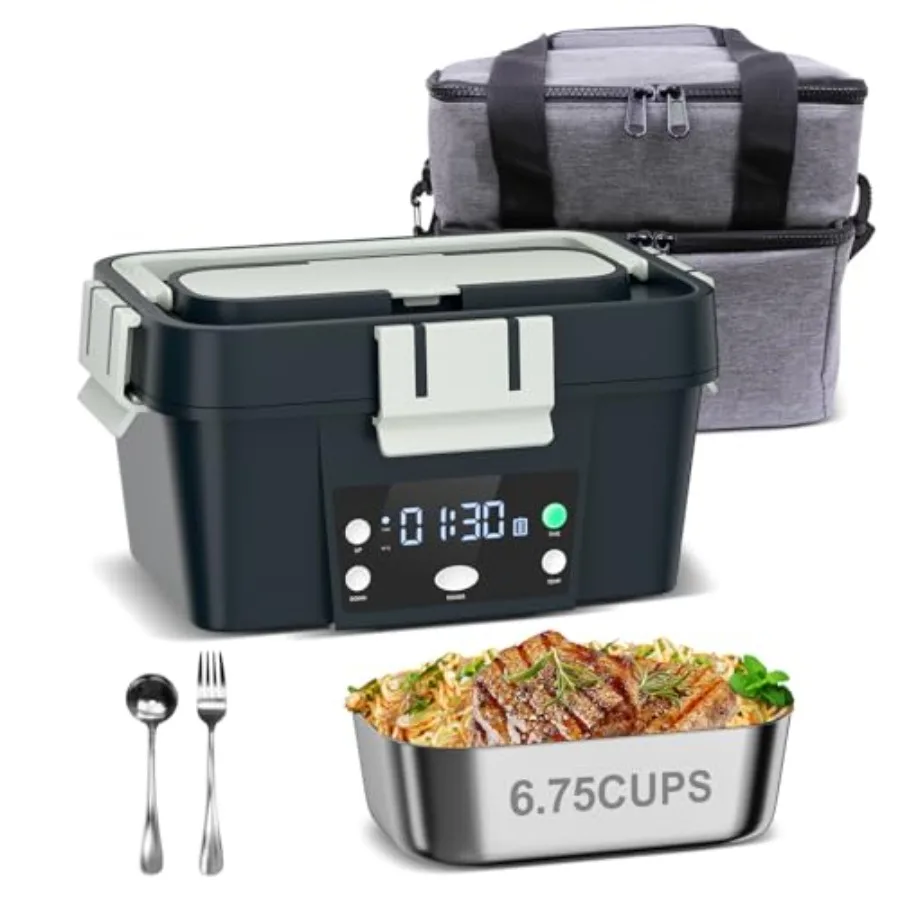 Heated Lunch Box Battery Powered with Automatic Heating 16 000mAh Cordless Heatable Lunchbox for Adults 1.6L Portable Food Warm
Heated Lunch Box Battery Powered with Automatic Heating 16 000mAh Cordless Heatable Lunchbox for Adults 1.6L Portable Food Warm