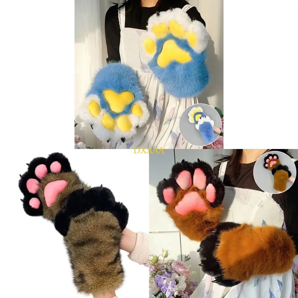 DXAA Furry Cats Paws Gloves Fursuit Costume Gloves Handwear for Halloween Party Dressingup Cosplay Accessories Hand Gloves
DXAA Furry Cats Paws Gloves Fursuit Costume Gloves Handwear for Halloween Party Dressingup Cosplay Accessories Hand Gloves