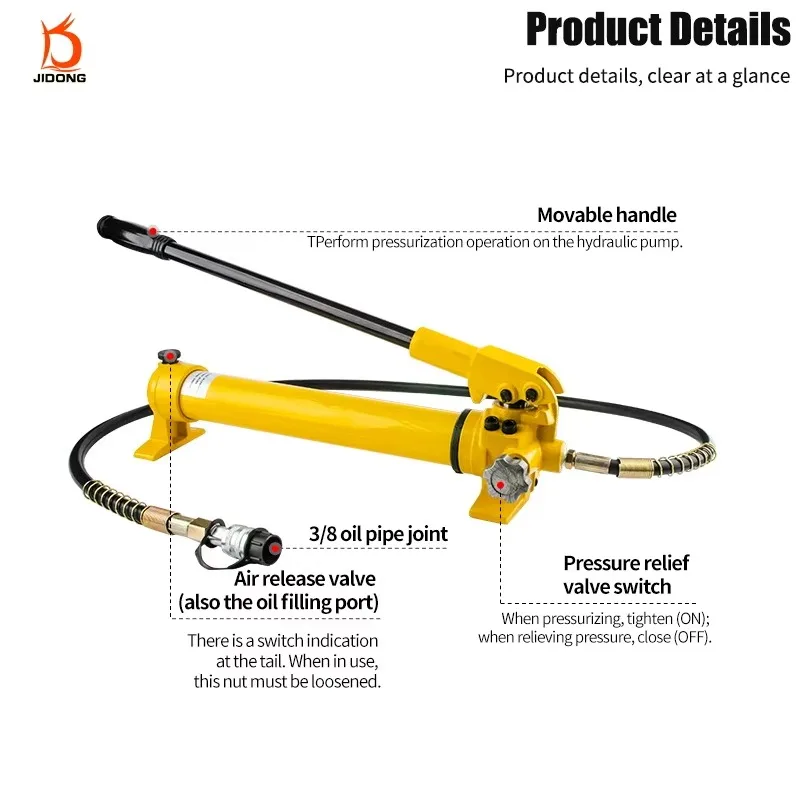 CP-700 700Bar Portable Hydraulic Hand Pumps Hydraulic Hand Pump HHydraulic Components Manual Power High Pressure For Table Lift
CP-700 700Bar Portable Hydraulic Hand Pumps Hydraulic Hand Pump HHydraulic Components Manual Power High Pressure For Table Lift