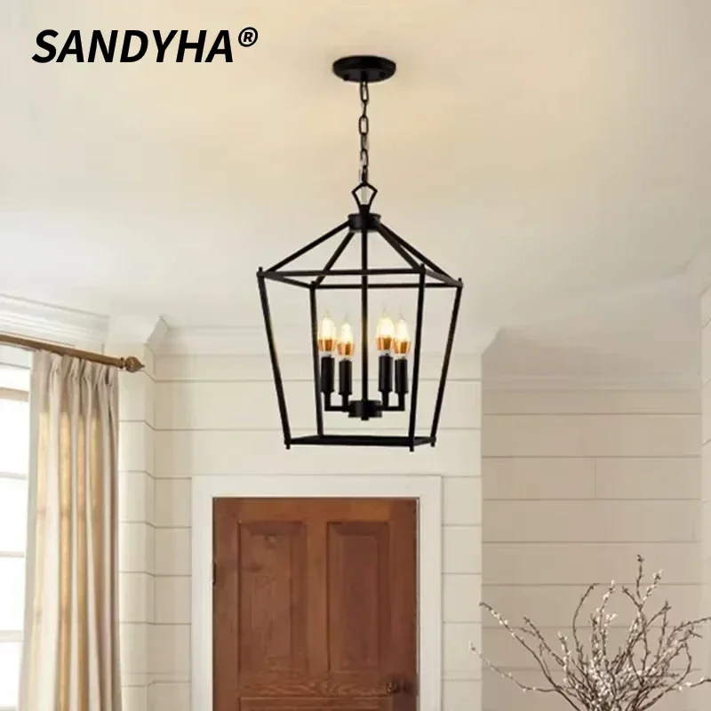 American Industrial Style Retro Chandeliers Metal Frame Pendant Lights for Bedroom Living Dining Room Corridor Home Decor Lamp
American Industrial Style Retro Chandeliers Metal Frame Pendant Lights for Bedroom Living Dining Room Corridor Home Decor Lamp
