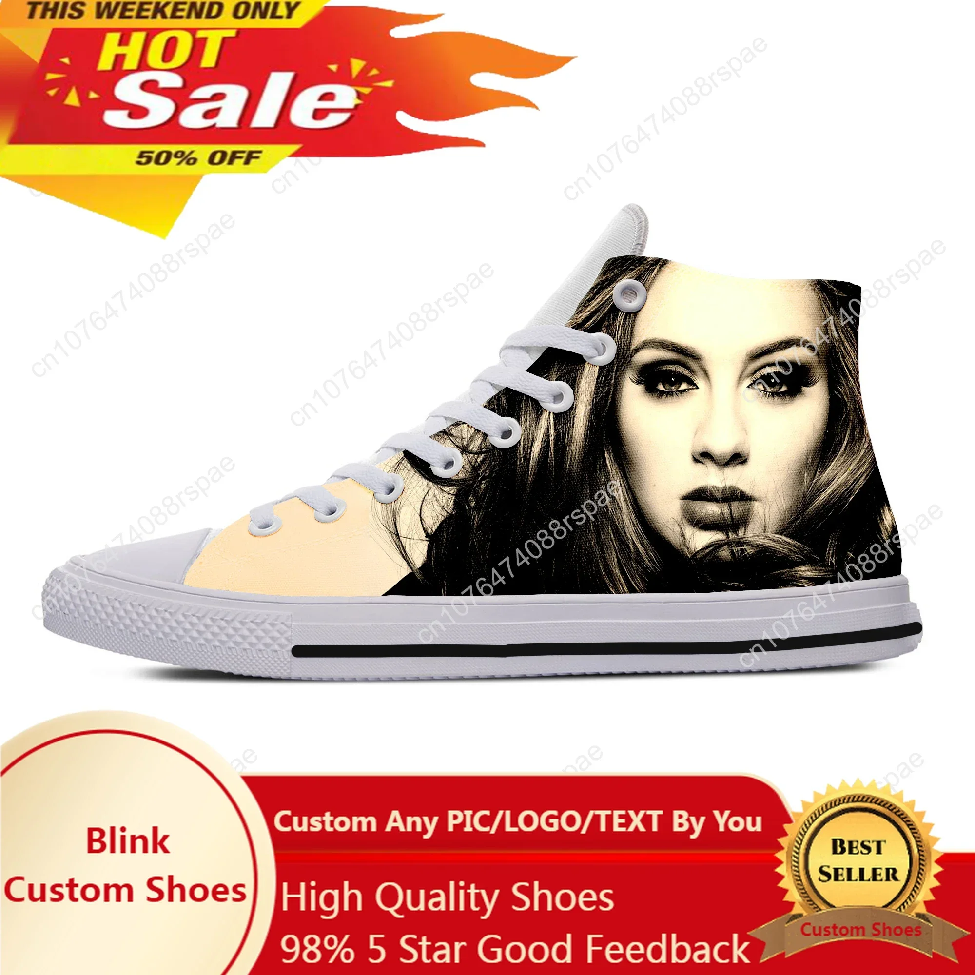 Hot Fashion Adele High Sneakers Men Women High Quality Handiness Cool Casual Shoes Breathable High Top Summer Latest Board Shoes
Hot Fashion Adele High Sneakers Men Women High Quality Handiness Cool Casual Shoes Breathable High Top Summer Latest Board Shoes