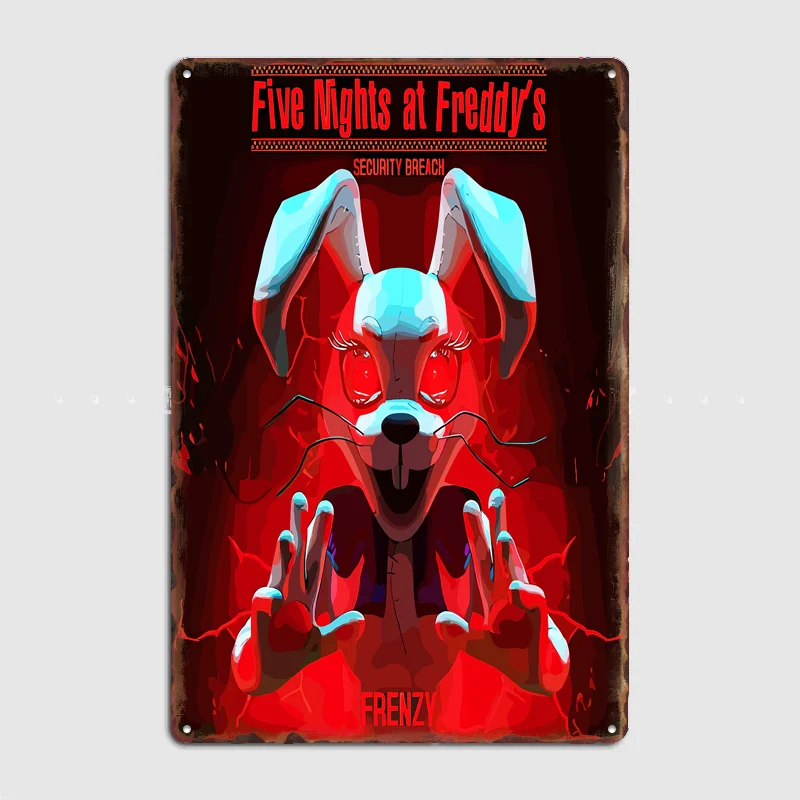 Five Nights at Freddy's: Security Breach Poster Metal Sign Vintage Custom Bedroom Indoor Home Wall Decor Posters Room Decoration
Five Nights at Freddy's: Security Breach Poster Metal Sign Vintage Custom Bedroom Indoor Home Wall Decor Posters Room Decoration