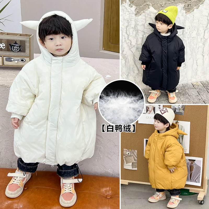 Children's down jacket with personality; gradually hat; medium-length; high quality; winter;1-10years
Children's down jacket with personality; gradually hat; medium-length; high quality; winter;1-10years