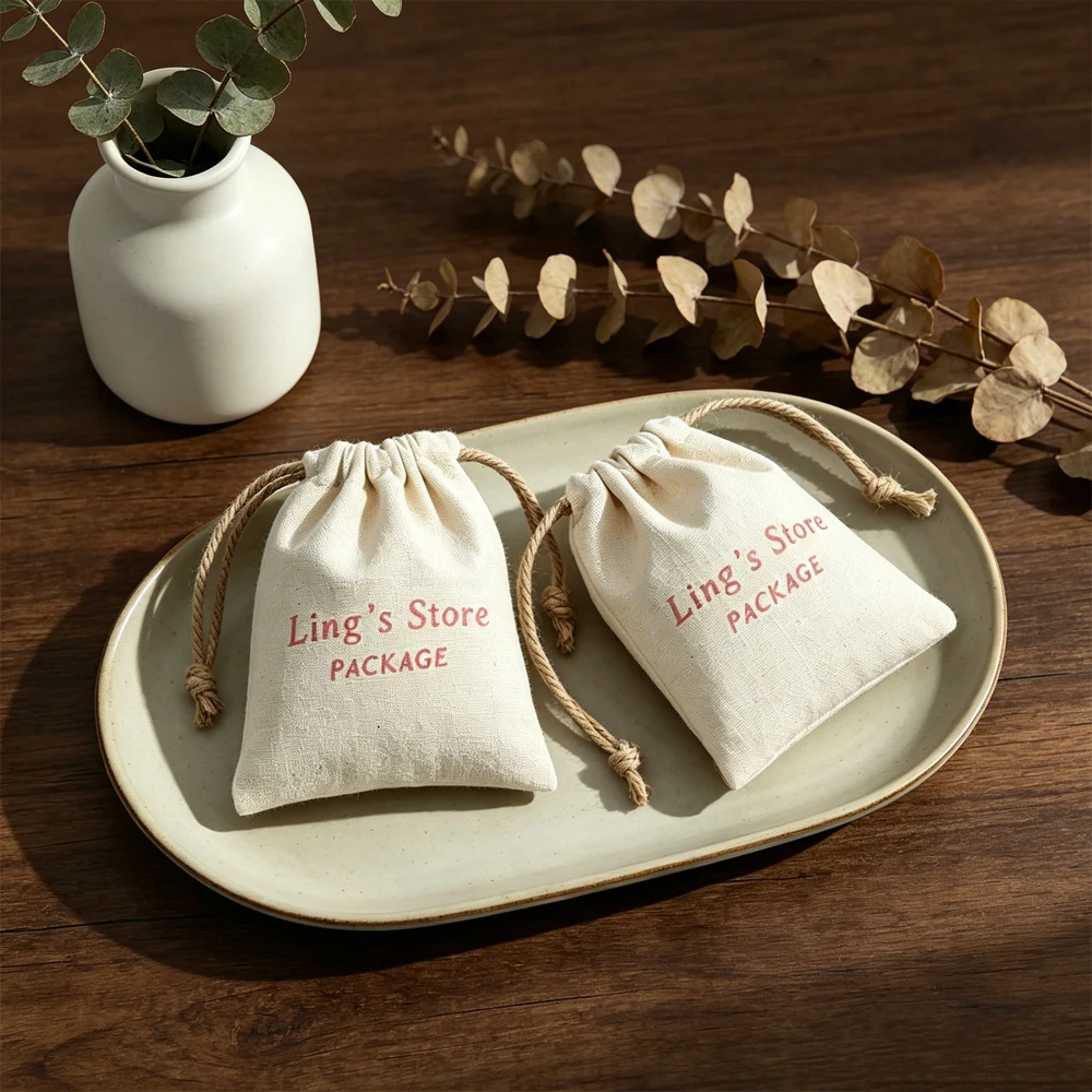 100 Beige Nature Cotton Canvas Bags for Earring Necklace Jewerly Gift Bag Personalized Logo Christmas Wedding Packaging Pouches
100 Beige Nature Cotton Canvas Bags for Earring Necklace Jewerly Gift Bag Personalized Logo Christmas Wedding Packaging Pouches