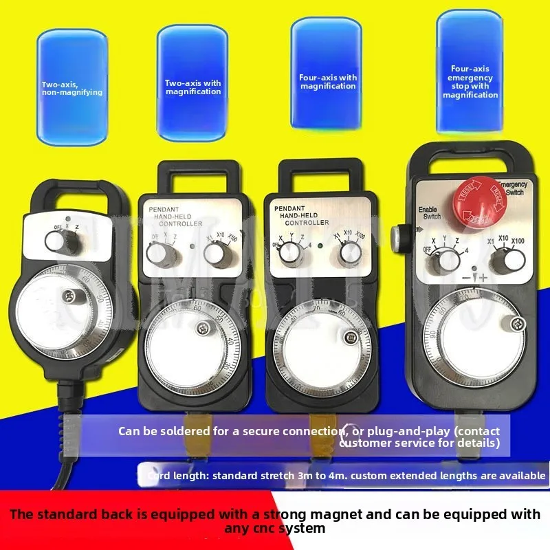 Electronic Handwheel / Manual Pulse Generator (MPG) | for CNC Milling, Engraving & Welding Machines | External Control Pendant
Electronic Handwheel / Manual Pulse Generator (MPG) | for CNC Milling, Engraving & Welding Machines | External Control Pendant