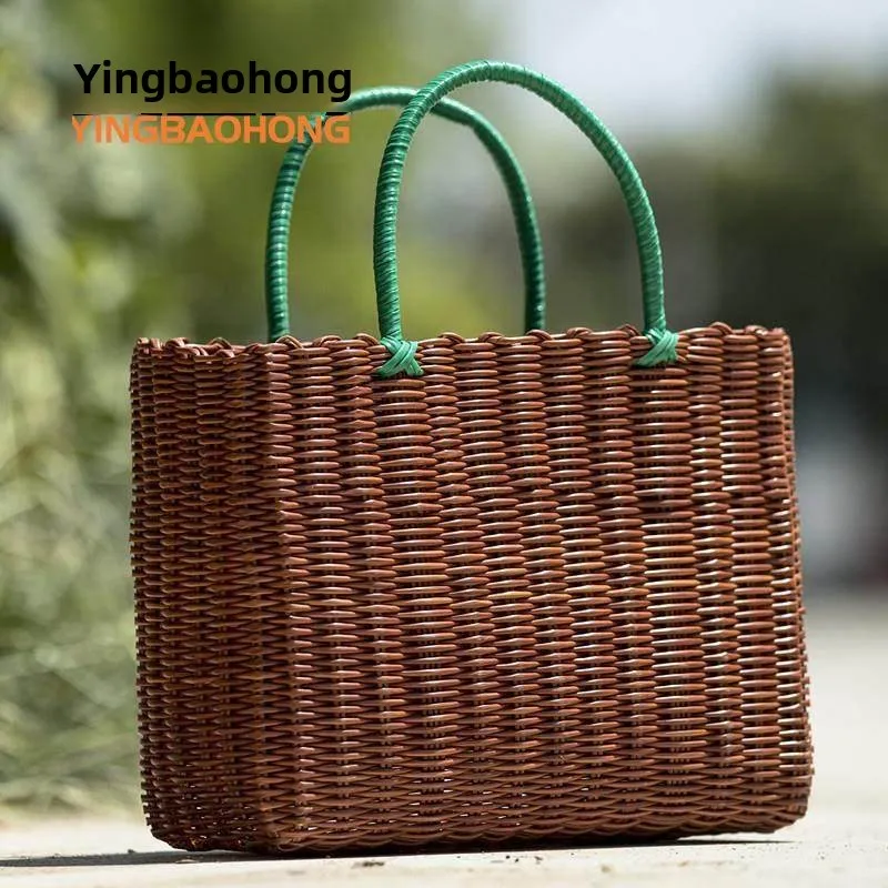 Portable Picnic Shopping Basket Vegetable Buying Storage Basket Bathing Basket Handheld Basket Ins Souvenir Harvesting Basket
Portable Picnic Shopping Basket Vegetable Buying Storage Basket Bathing Basket Handheld Basket Ins Souvenir Harvesting Basket