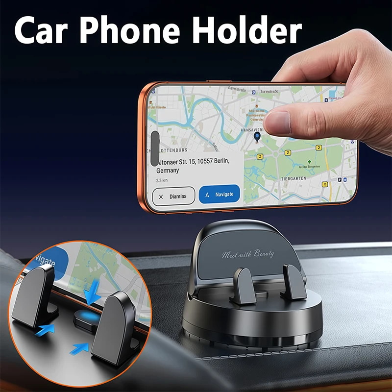 Vyvylabs Universal Car Phone Holder 360° Rotatable Gravity Auto Lock Phone Bracket Anti-Shake Car Phone Mount for iPhone Samsung
Vyvylabs Universal Car Phone Holder 360° Rotatable Gravity Auto Lock Phone Bracket Anti-Shake Car Phone Mount for iPhone Samsung