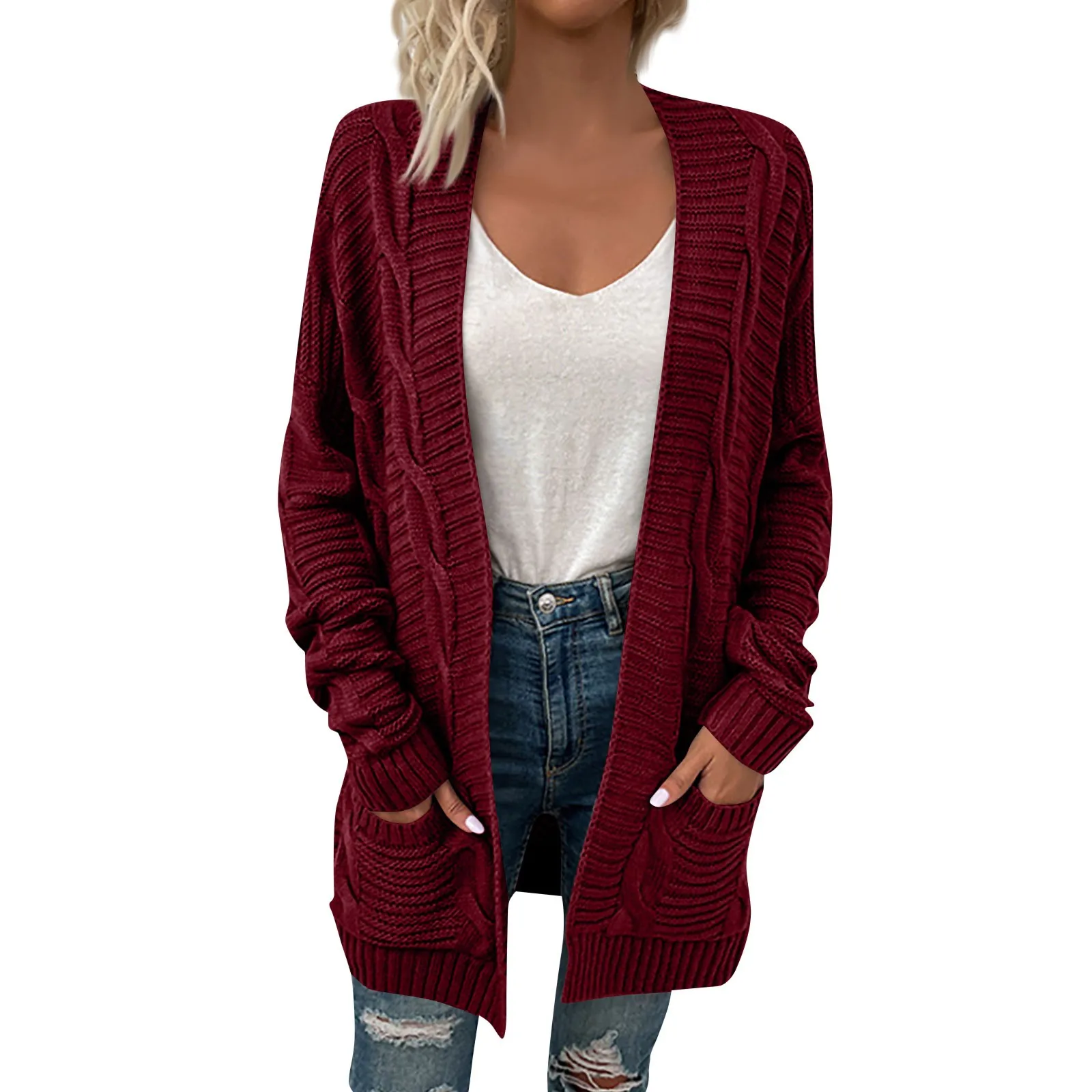 Fashion Women Cardigan Sweater Casual Autumn Winter Warm Long Sleeve Solid Streetwear Jumper Elegant Communte Cardigan
Fashion Women Cardigan Sweater Casual Autumn Winter Warm Long Sleeve Solid Streetwear Jumper Elegant Communte Cardigan