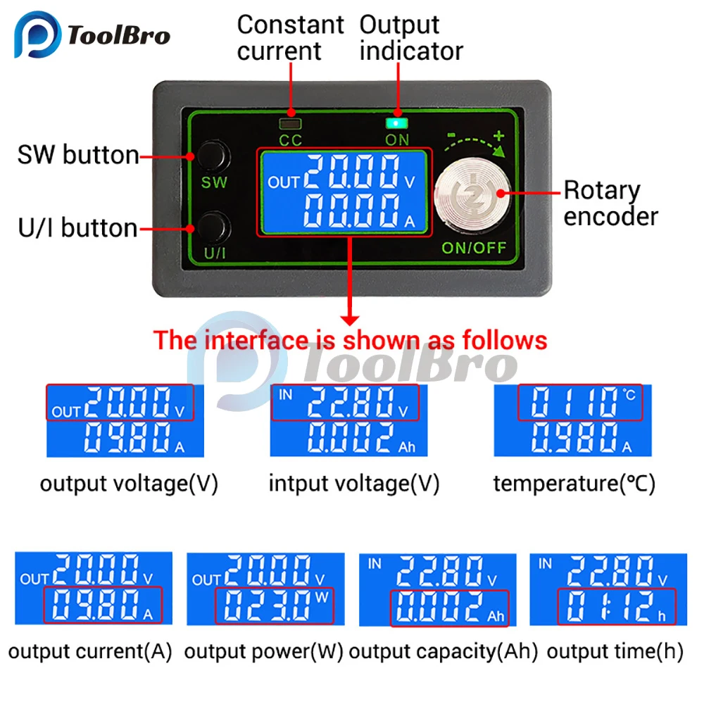 1000W 100V MPPT Solar Charging Power Supply High Voltage Step Down Buck Converter Voltage Regulator with Voltmeter Ammeter
1000W 100V MPPT Solar Charging Power Supply High Voltage Step Down Buck Converter Voltage Regulator with Voltmeter Ammeter