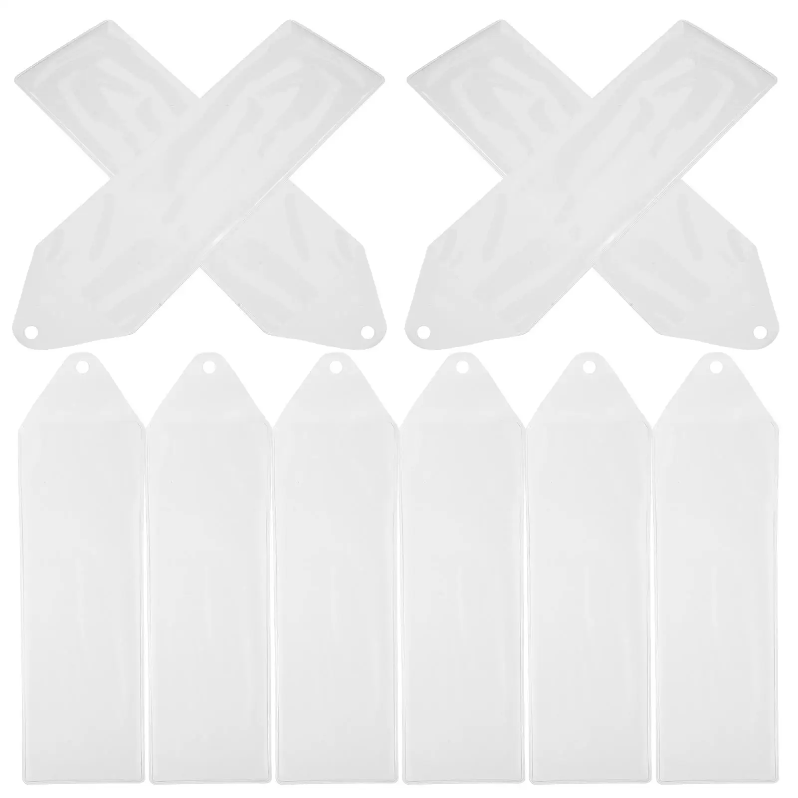 10 Pcs Bookmark Protective Covers Clear PVC Transparent Hole Punch Lightweight Water Resistant Holders Organizers Photo
10 Pcs Bookmark Protective Covers Clear PVC Transparent Hole Punch Lightweight Water Resistant Holders Organizers Photo