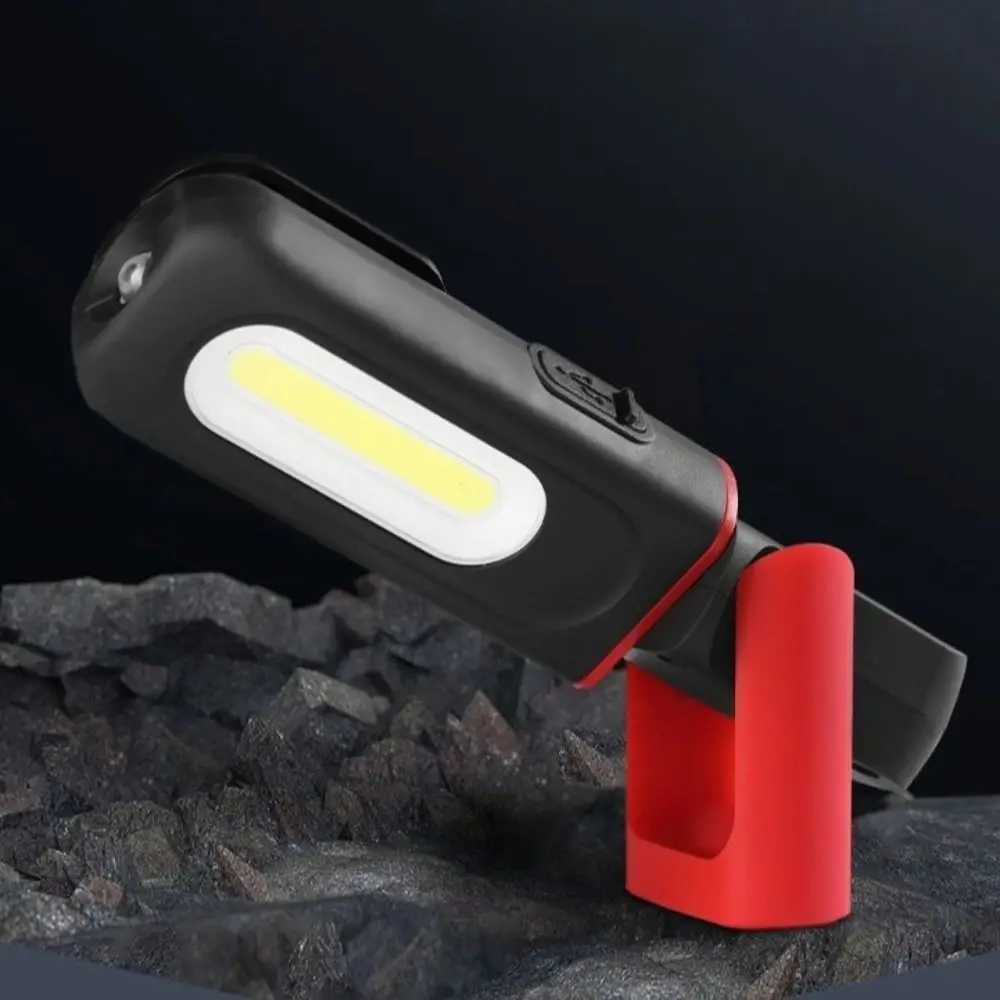 Super Bright LED Work Light 360° Rotation Powerful Light USB Rechargeable Flashlight USB Rechargeable with Hanging Hook