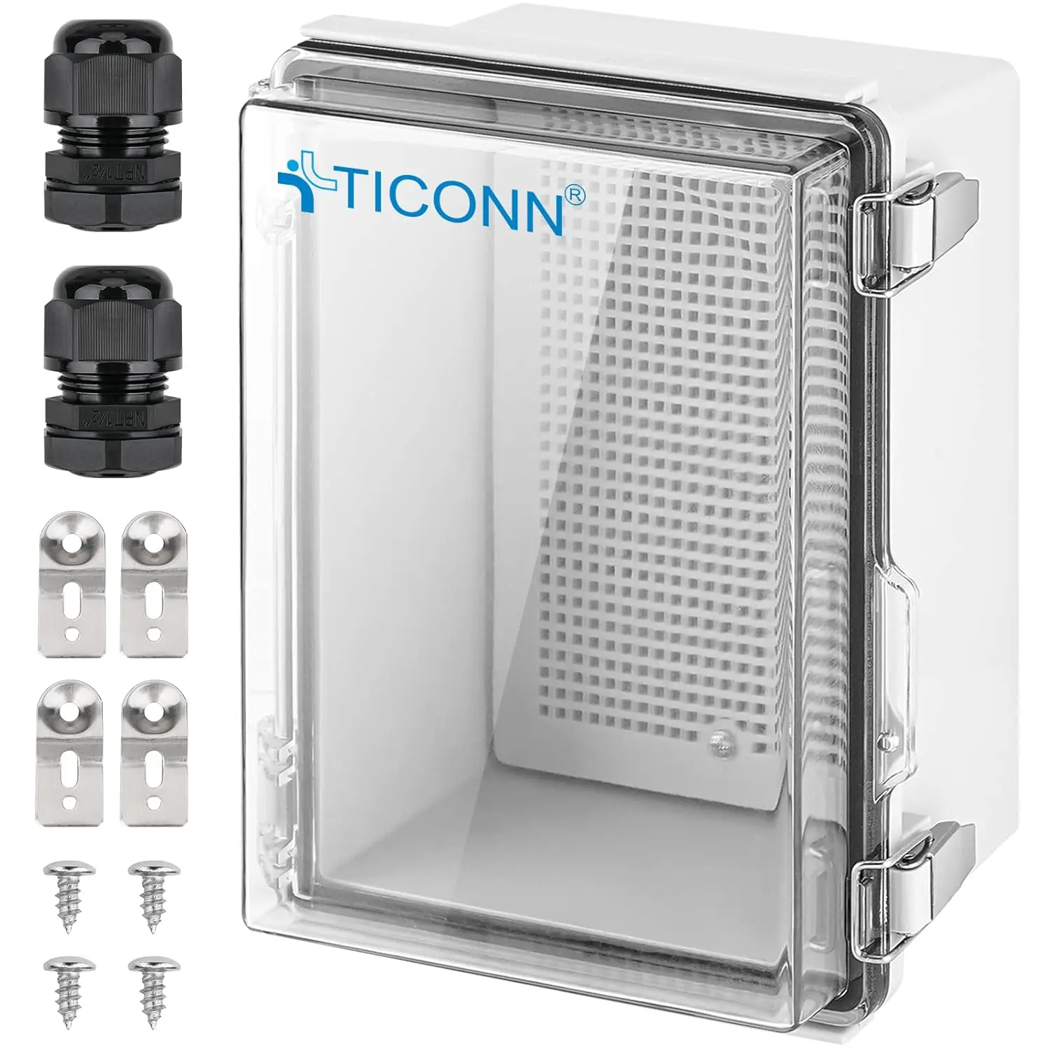 Waterproof Junction Box IP67 ABS Plastic Enclosure with Hinged Cover and Mounting Plate for Outdoor Use
Waterproof Junction Box IP67 ABS Plastic Enclosure with Hinged Cover and Mounting Plate for Outdoor Use