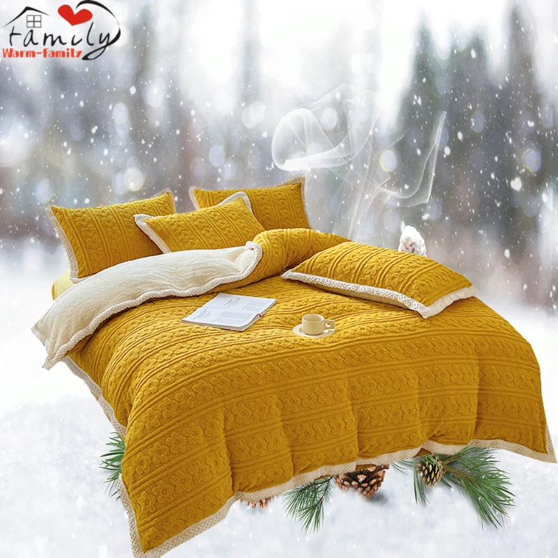 New Thickened Rabbit Velvet Duvet Cover Winter Warm Comforter Cover Solid Color King Queen Size Bed Cover Home Decor 240x220cm
New Thickened Rabbit Velvet Duvet Cover Winter Warm Comforter Cover Solid Color King Queen Size Bed Cover Home Decor 240x220cm