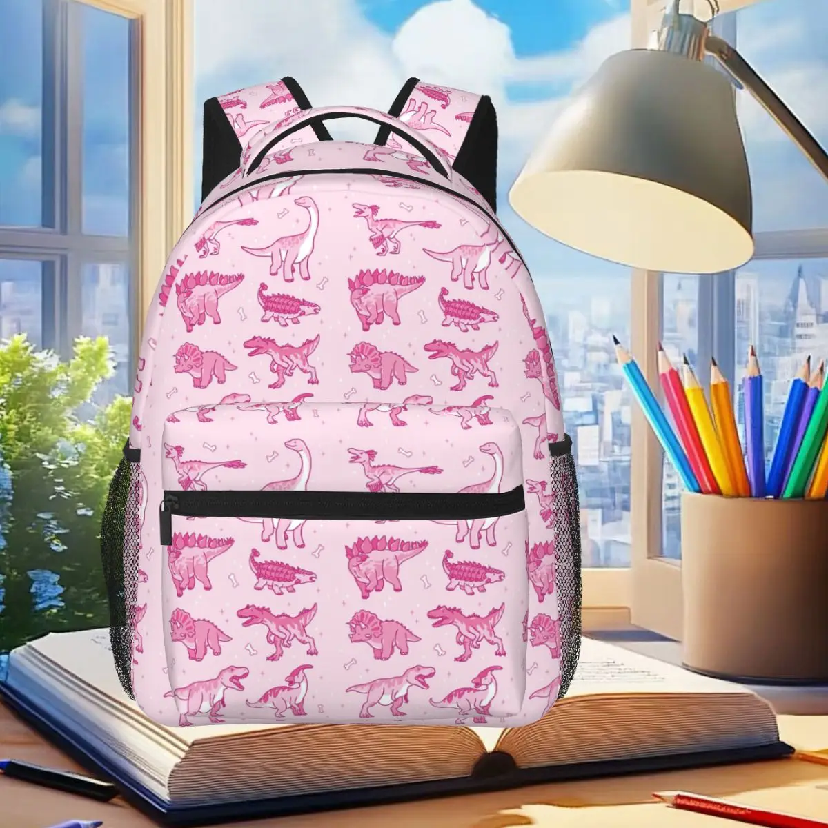 Cartoon Cute Dinosaur Pattern Backpack Student Boys Girls BookBag Children School Bag Computer Shoulder Bags for Men Women
Cartoon Cute Dinosaur Pattern Backpack Student Boys Girls BookBag Children School Bag Computer Shoulder Bags for Men Women