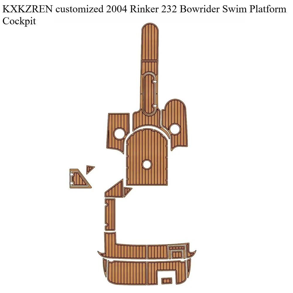 KXKZREN по индивидуальному заказу 2004, Rinker 232 Bowrider, платформа для плавания, яхта для кокпита/каяк, самоклеящийся лист из пены EVA из искусственного тикового дерева
KXKZREN по индивидуальному заказу 2004, Rinker 232 Bowrider, платформа для плавания, яхта для кокпита/каяк, самоклеящийся лист из пены EVA из искусственного тикового дерева