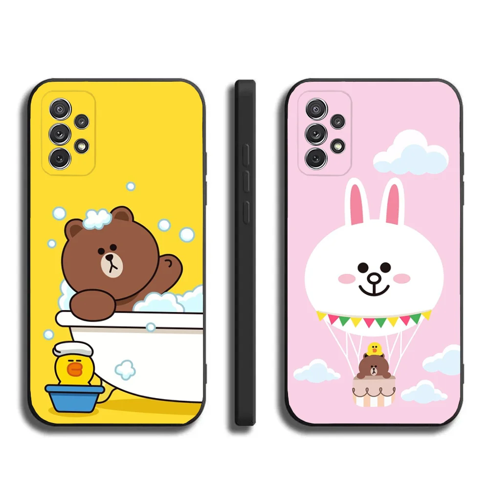 Cartoon L-LINE F-Friends Brown Phone Case for Samsung Galaxy A13,A21s,A22,A31,A32,A52,A53,A71,A80,A91, Soft Black Cover
Cartoon L-LINE F-Friends Brown Phone Case for Samsung Galaxy A13,A21s,A22,A31,A32,A52,A53,A71,A80,A91, Soft Black Cover