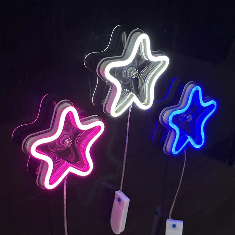 Car neon window lights glowing Star-shaped atmosphere lights Luminous Neon Lights Car Eid al-Fitr decorations Party props
Car neon window lights glowing Star-shaped atmosphere lights Luminous Neon Lights Car Eid al-Fitr decorations Party props 