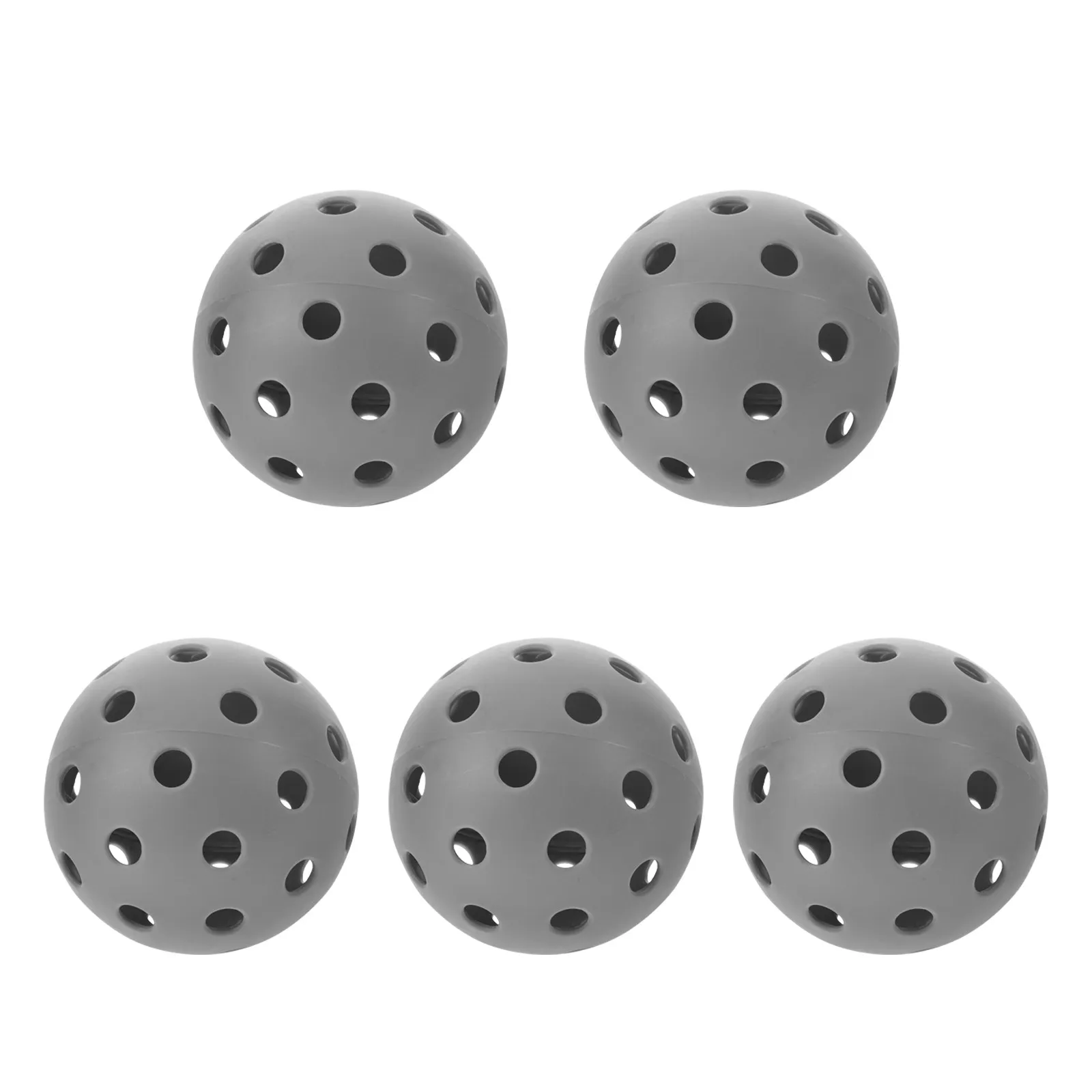 5Pcs Soft Plastic Pickleball Practice Balls 2.91 Inch Gray 40 Hole Aerodynamic Hollow Design for Windy Conditions Outdoor Indoor
5Pcs Soft Plastic Pickleball Practice Balls 2.91 Inch Gray 40 Hole Aerodynamic Hollow Design for Windy Conditions Outdoor Indoor