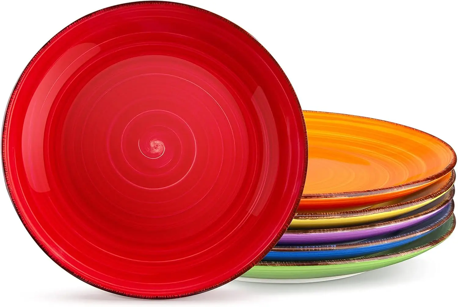 Ceramic Dinner Plates Set of 6, 10.5 Inch Porcelain Plates Microwave Oven Dishwasher Safe, Assorted Colors
Ceramic Dinner Plates Set of 6, 10.5 Inch Porcelain Plates Microwave Oven Dishwasher Safe, Assorted Colors