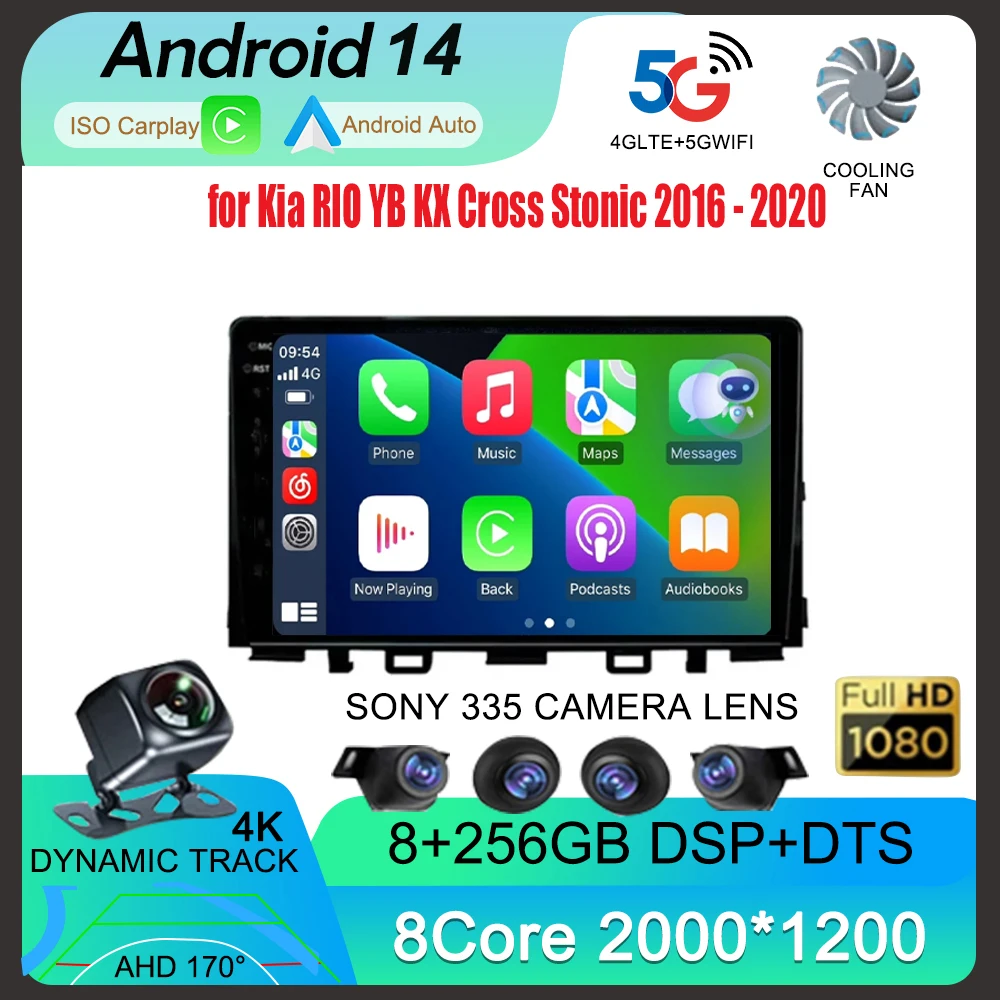 Android 14 Carplay Auto Car Radio For Kia RIO Stonic YB 2016 2017 2018 2019 2020 2021 2022 GPS Multimedia Video Player Stereo BT
Android 14 Carplay Auto Car Radio For Kia RIO Stonic YB 2016 2017 2018 2019 2020 2021 2022 GPS Multimedia Video Player Stereo BT