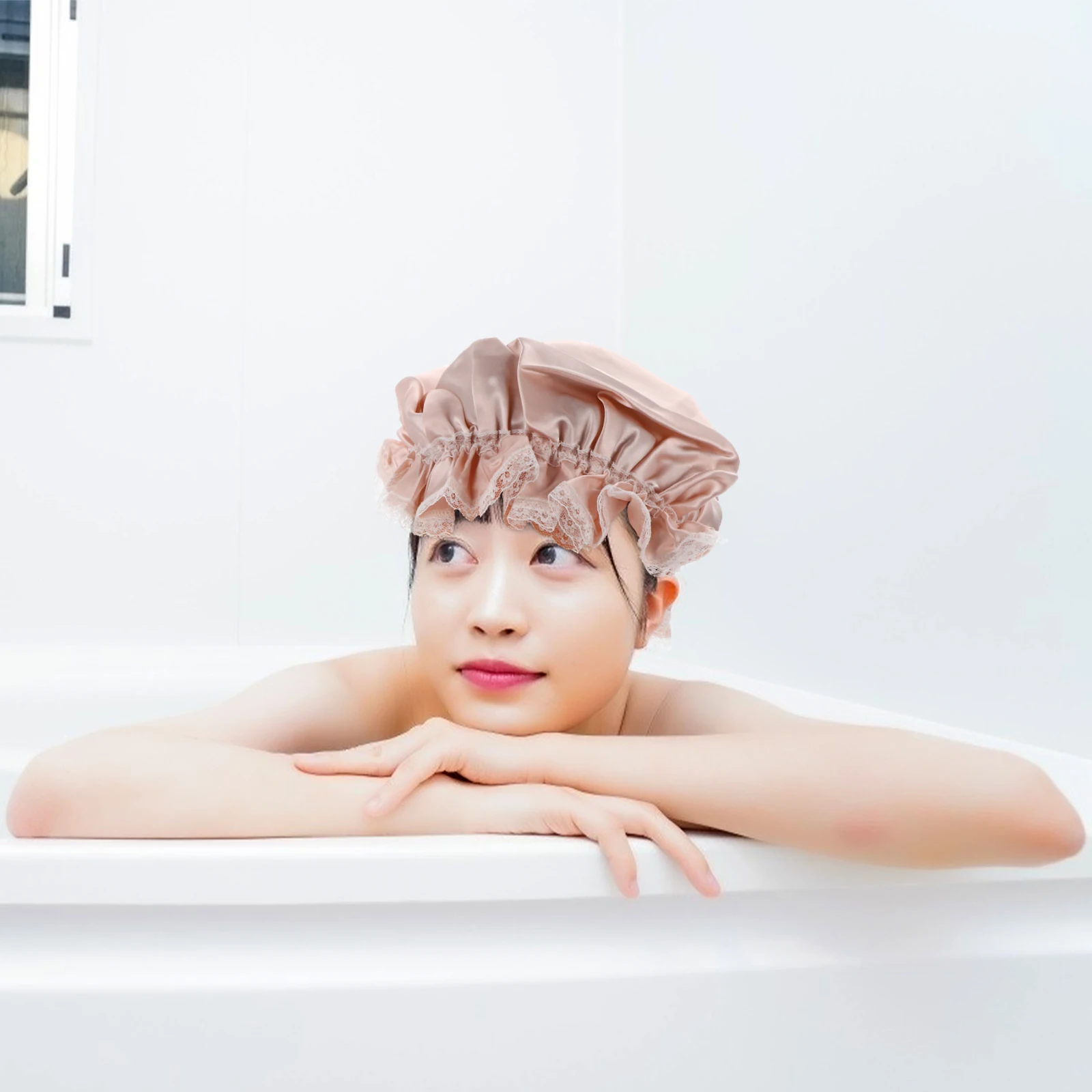 Silk Sleep Caps Adjustable Ribbon Hats Prevent Frizz Hair care Satin Bathing Shower Head Covers
Silk Sleep Caps Adjustable Ribbon Hats Prevent Frizz Hair care Satin Bathing Shower Head Covers