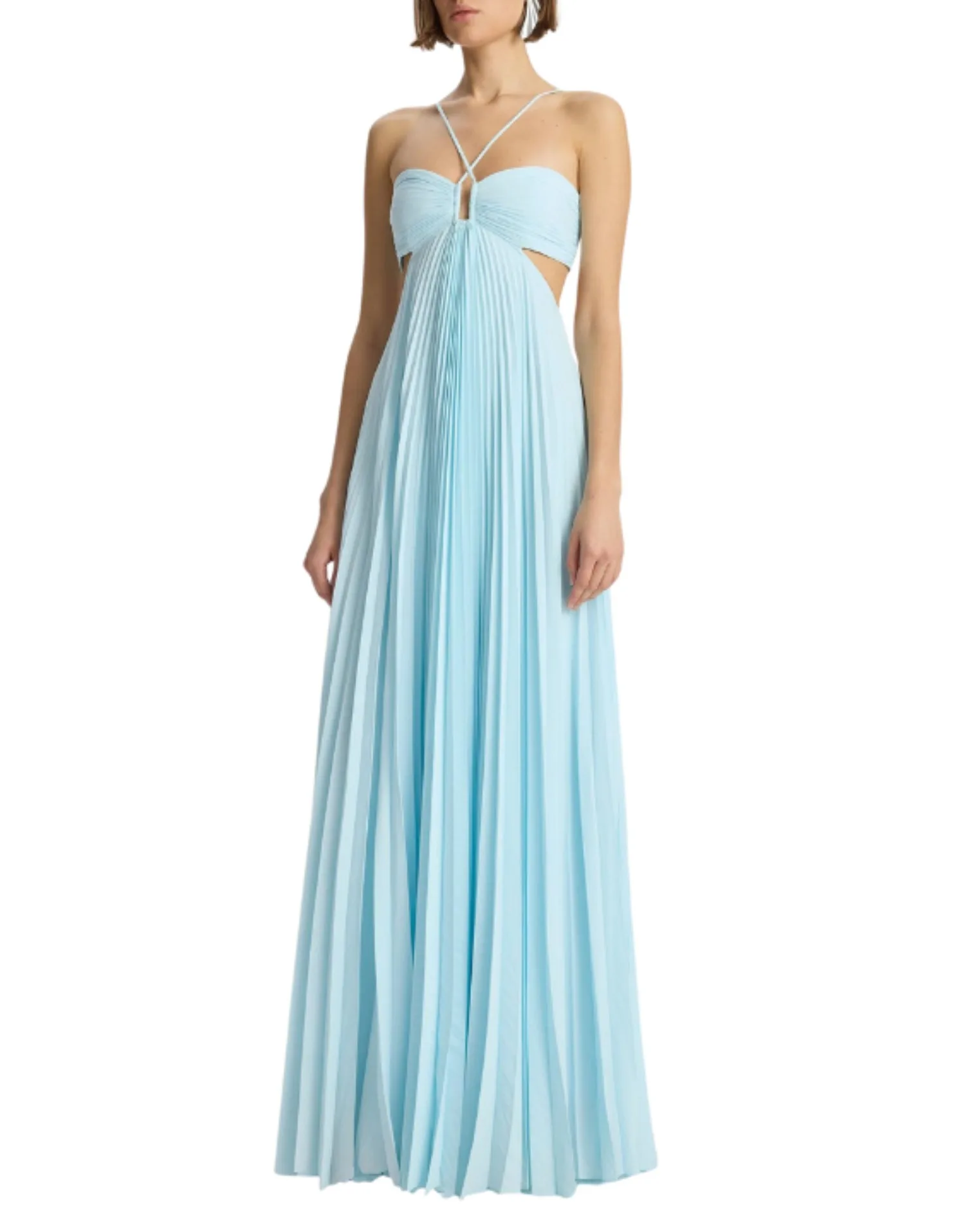 Синее плиссированное платье макси без рукавов с открытой спиной, женское элегантное шикарное платье для летних каникул, облегающая одежда на бретелях, женская одежда
Синее плиссированное платье макси без рукавов с открытой спиной, женское элегантное шикарное платье для летних каникул, облегающая одежда на бретелях, женская одежда