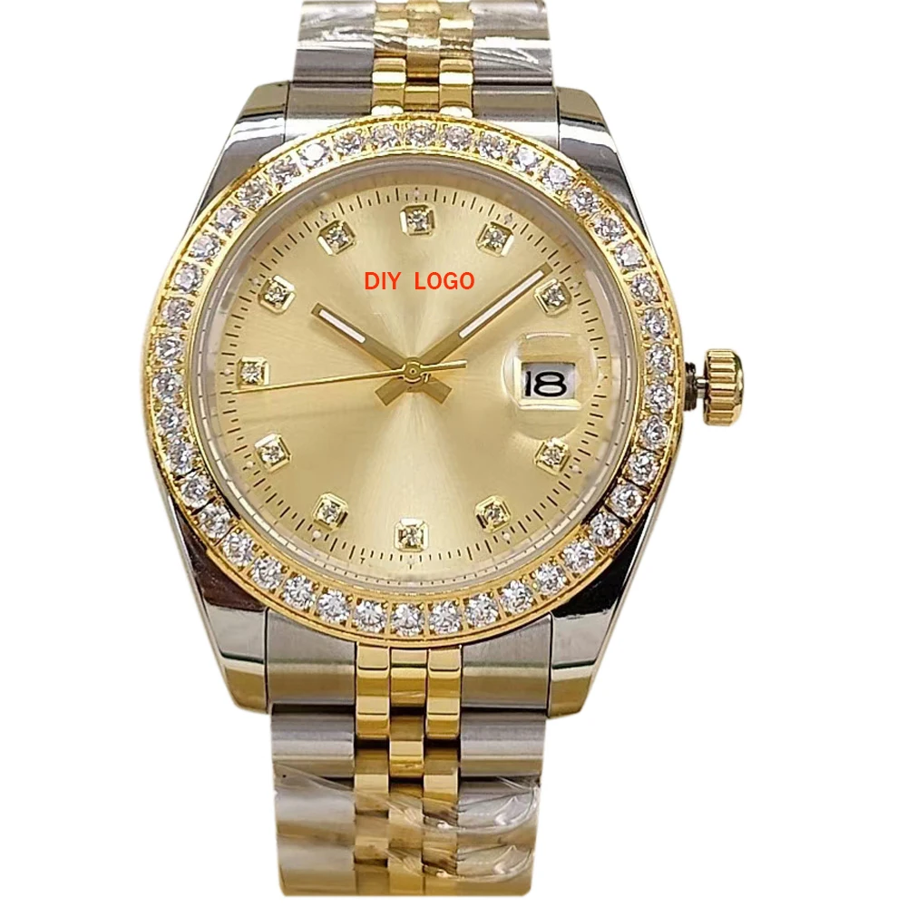 Customized LogoLuxury 41mm men's diamond watch, 904 stainless steel and sapphire mirror, mechanical movement men's gifts
Customized LogoLuxury 41mm men's diamond watch, 904 stainless steel and sapphire mirror, mechanical movement men's gifts