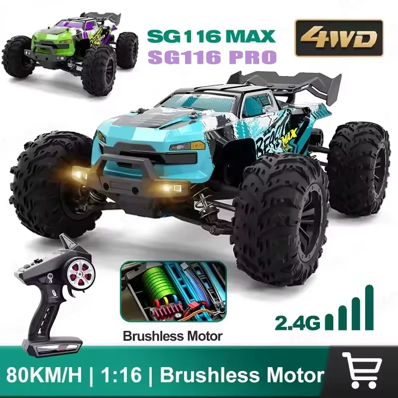 1:16 MAX/PRO Remote Control Car High Speed 80KM/H 4WD Off-Road Drift RC Racing Vehicle For Kids Adults Outdoor Toys Truck Gifts
1:16 MAX/PRO Remote Control Car High Speed 80KM/H 4WD Off-Road Drift RC Racing Vehicle For Kids Adults Outdoor Toys Truck Gifts