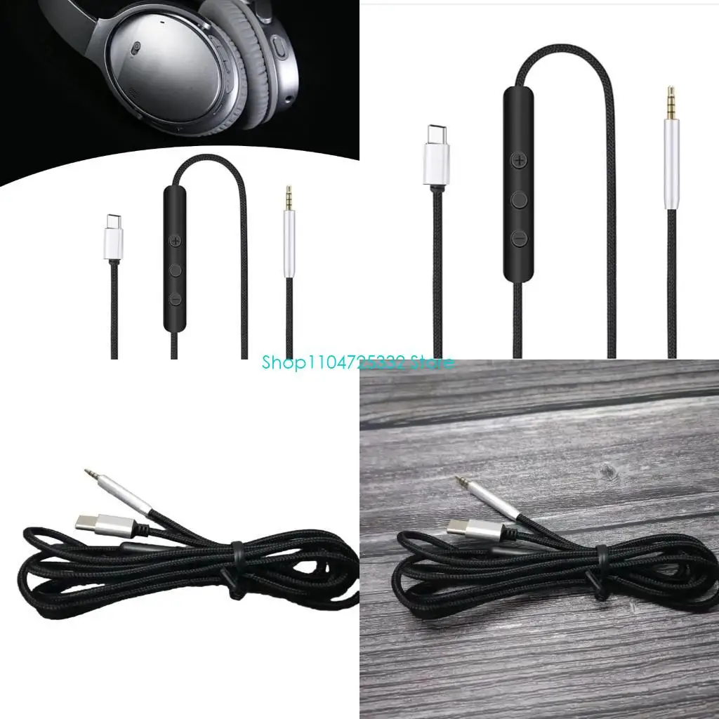 P5EA USB C to 2.5mm Headset Cable for QC25/QC35/QC35II Headphones Nylon Braided Wire
P5EA USB C to 2.5mm Headset Cable for QC25/QC35/QC35II Headphones Nylon Braided Wire