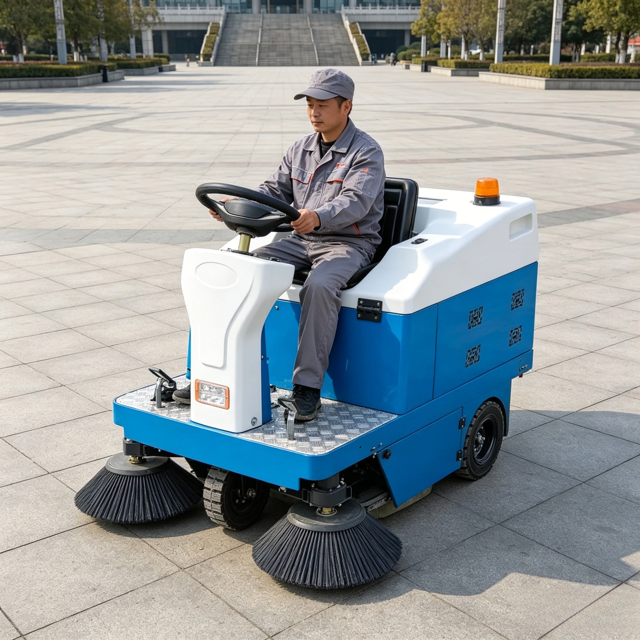 Ride on Sweeper Ride-on Sweeper Industrial Floor Sweeper Machine for Warehouse Cleaning Electric Floor Customized
Ride on Sweeper Ride-on Sweeper Industrial Floor Sweeper Machine for Warehouse Cleaning Electric Floor Customized