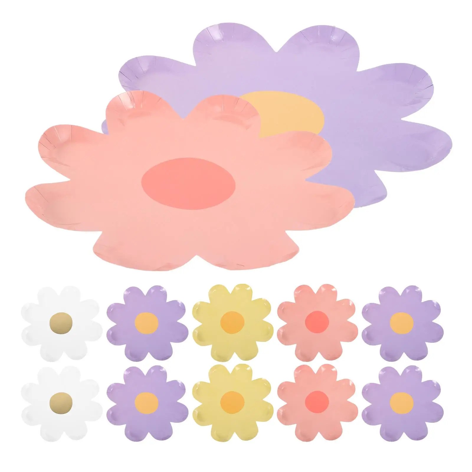 40 Pcs Dinner Plates Paper Floral Wildflower Daisy Table Decoration Birthday Party Child Happy Spring Decorations Versatile
40 Pcs Dinner Plates Paper Floral Wildflower Daisy Table Decoration Birthday Party Child Happy Spring Decorations Versatile