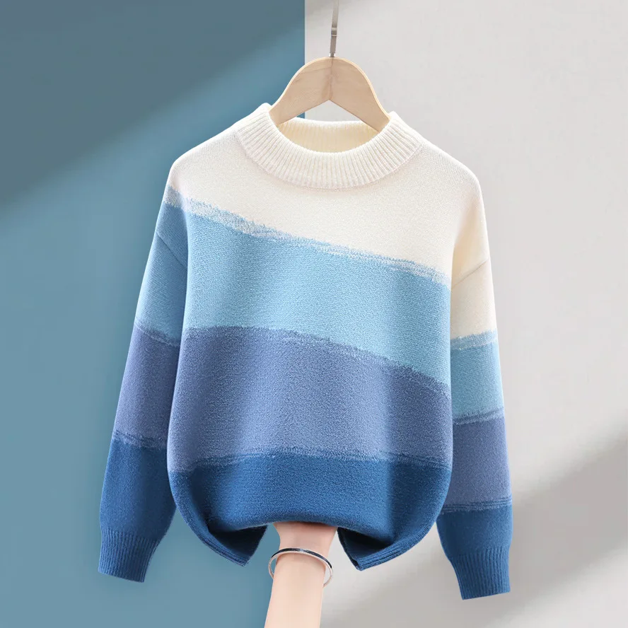 Quality Cotton Sweaters Kids Fashion Pullovers Soft Clothes Children Bottoming Shirt Teenage Outwear Boys Spring School Wear
Quality Cotton Sweaters Kids Fashion Pullovers Soft Clothes Children Bottoming Shirt Teenage Outwear Boys Spring School Wear