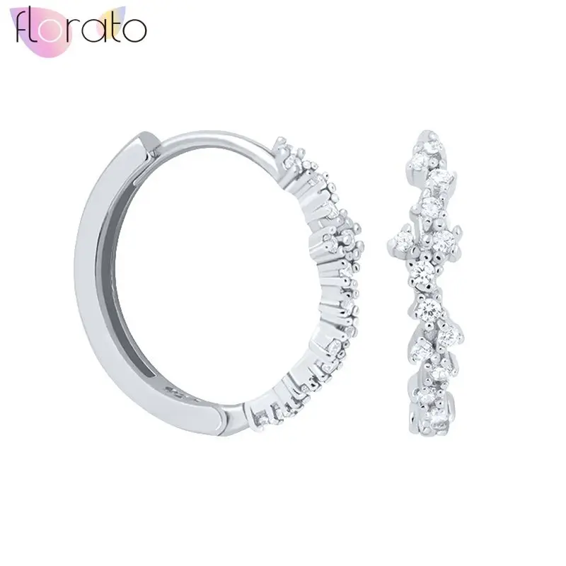 925 Sterling Silver Needle Fashionable Small Fresh Irregular Design Multi-zircon Hoop Earrings Women's Luxury Wedding Jewelry
925 Sterling Silver Needle Fashionable Small Fresh Irregular Design Multi-zircon Hoop Earrings Women's Luxury Wedding Jewelry