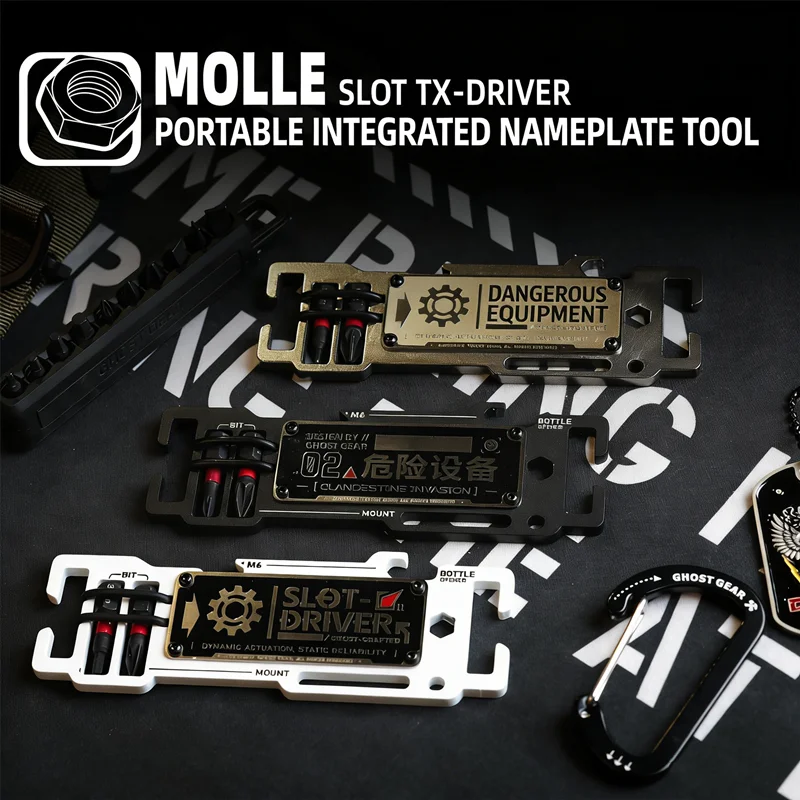 GhostGear Portable MOLLE Integrated Nameplate Tool Base Functional DIY Accessory Buckle
GhostGear Portable MOLLE Integrated Nameplate Tool Base Functional DIY Accessory Buckle