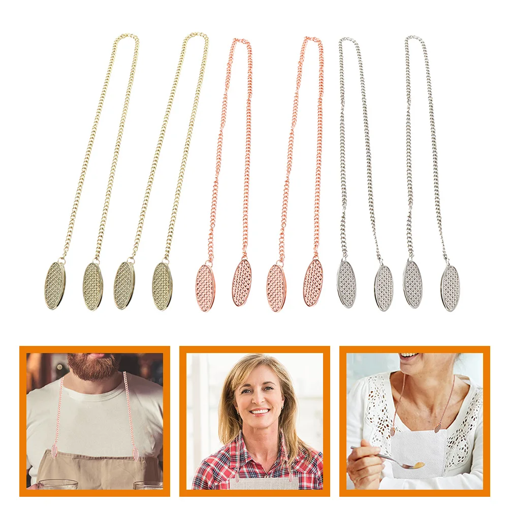 6pcs Napkin Clips Zinc Alloy Household Bib Clips European Style Chain Napkin Holders Portable Multifunction Bib Holders For 
6pcs Napkin Clips Zinc Alloy Household Bib Clips European Style Chain Napkin Holders Portable Multifunction Bib Holders For