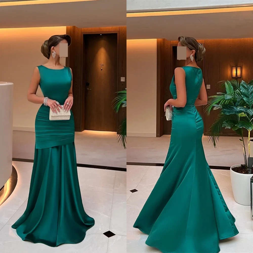 Customized Luxury Green Satin Evening Dress Exquisite Scoop Cap Sleeve Sleeveless Zipper Back Mermaid Special Occasion Gowns
Customized Luxury Green Satin Evening Dress Exquisite Scoop Cap Sleeve Sleeveless Zipper Back Mermaid Special Occasion Gowns