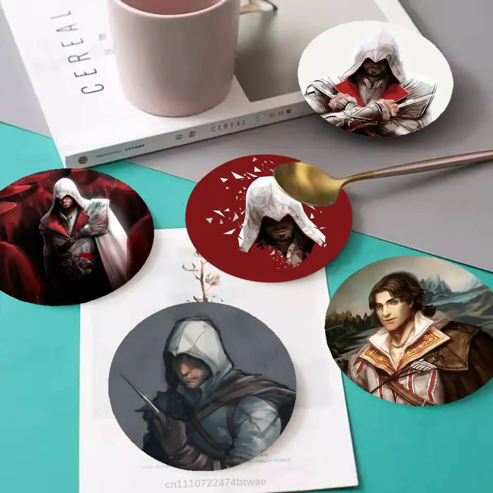 Assassin Ezio Auditore Wooden Coaster Set, A Must-Have For Holiday Parties, Suitable For Bars, Offices , Size 10cm X 10cm
Assassin Ezio Auditore Wooden Coaster Set, A Must-Have For Holiday Parties, Suitable For Bars, Offices , Size 10cm X 10cm