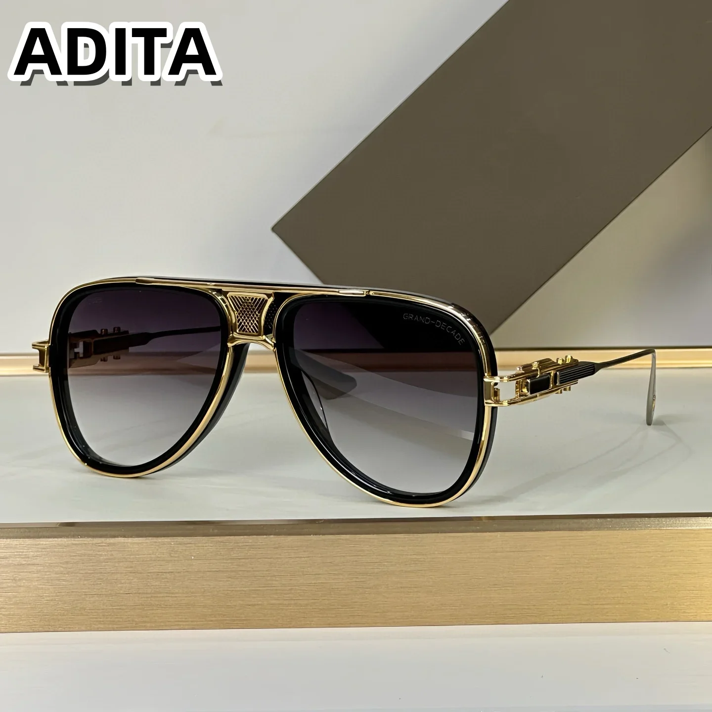 GRAND-DECADE DTS460 Top High Quality Sunglasses For Men Titanium Style Fashion Design Sunglasses For Womens With Box
GRAND-DECADE DTS460 Top High Quality Sunglasses For Men Titanium Style Fashion Design Sunglasses For Womens With Box