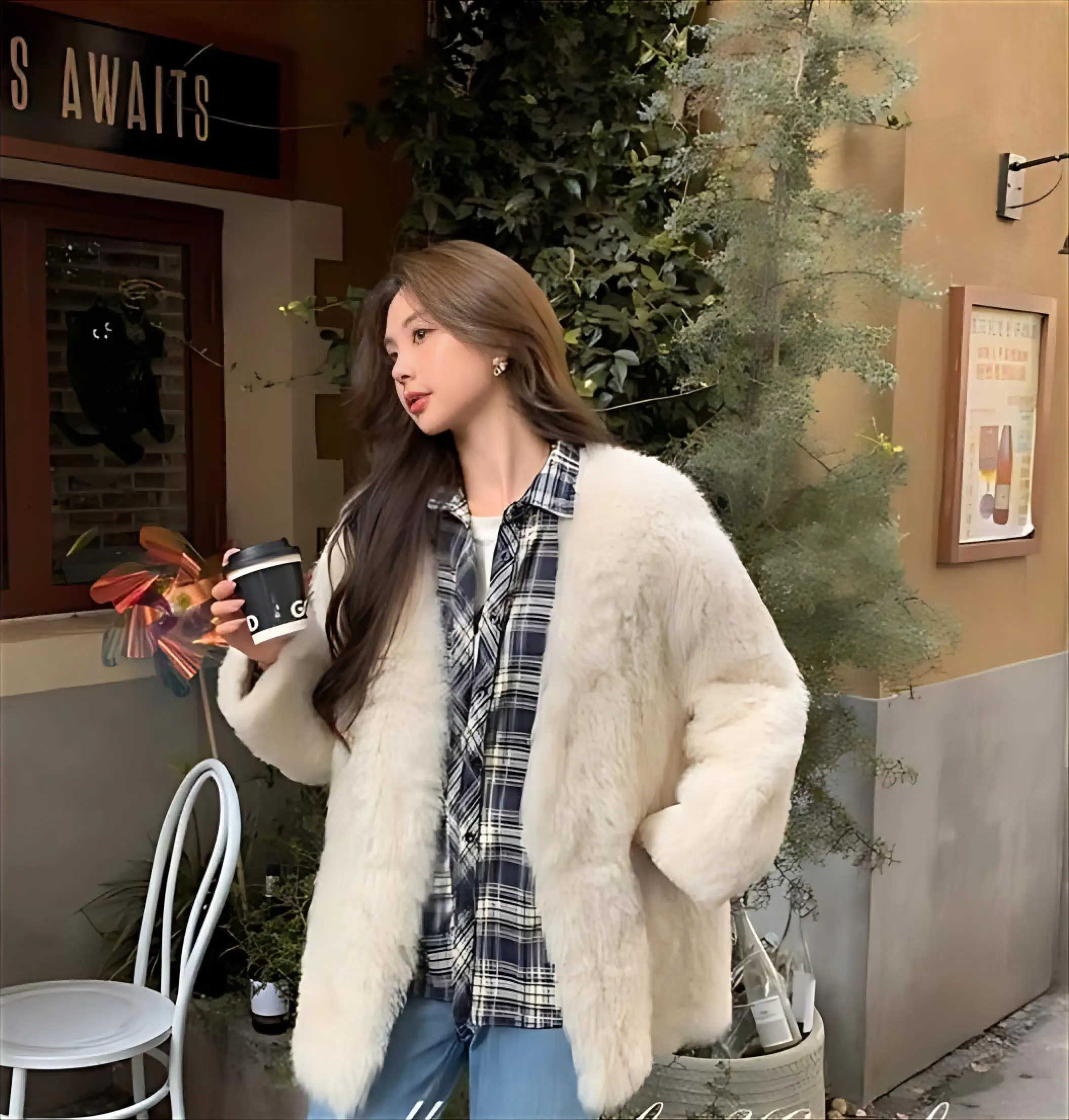 Faux Fur Multicolor Coats Womens Autumn-Winter Belted Slim-Fitting Premium Stylish Double-Sided Cinched-Waist Hood Thermal Trend
Faux Fur Multicolor Coats Womens Autumn-Winter Belted Slim-Fitting Premium Stylish Double-Sided Cinched-Waist Hood Thermal Trend