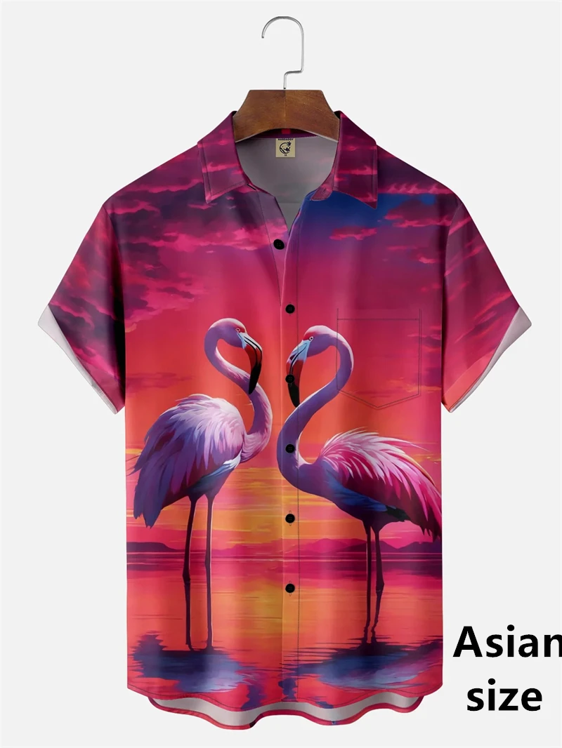 Trendy Flamingo Graphic 3d Print Hawaiian Shirts For Men Women Summer Street Short Sleeves Harajuku Lapel Button Unisex Blouse
Trendy Flamingo Graphic 3d Print Hawaiian Shirts For Men Women Summer Street Short Sleeves Harajuku Lapel Button Unisex Blouse