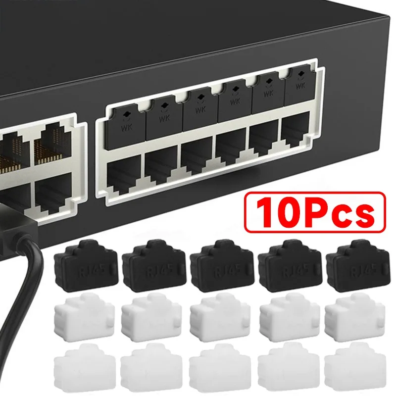 10-1Pcs Universal Dust Cap Dustproof Protection Cover for RJ45 Female Jack Network Cable Router RJ45 Interface Silicone Dustplug
10-1Pcs Universal Dust Cap Dustproof Protection Cover for RJ45 Female Jack Network Cable Router RJ45 Interface Silicone Dustplug