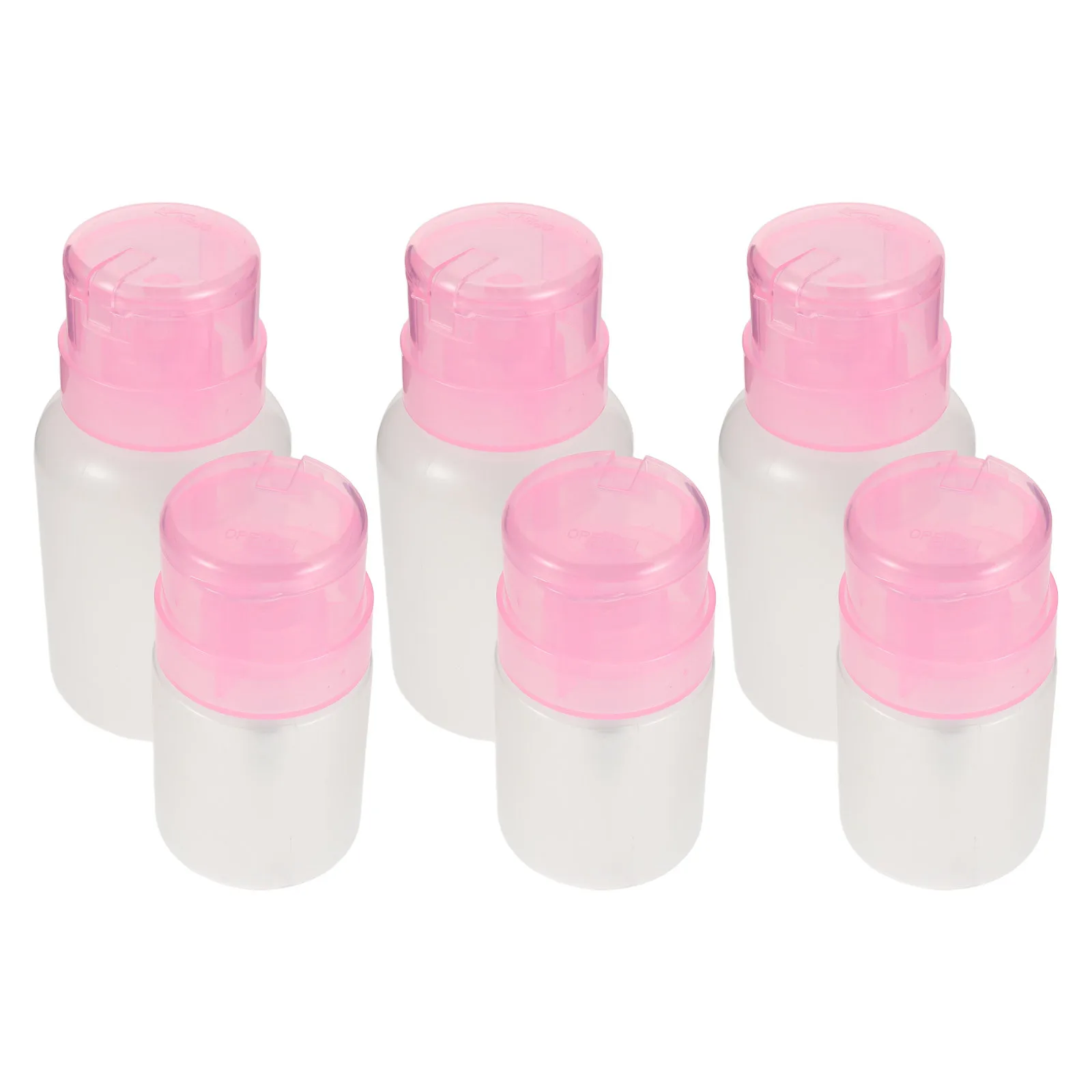 6Pcs Nail Polish Remover 60Ml 220Ml Push Top Bottles Precise Dosing No Spill Empty Makeup Dispenser Makeup Remover Dispenser
6Pcs Nail Polish Remover 60Ml 220Ml Push Top Bottles Precise Dosing No Spill Empty Makeup Dispenser Makeup Remover Dispenser
