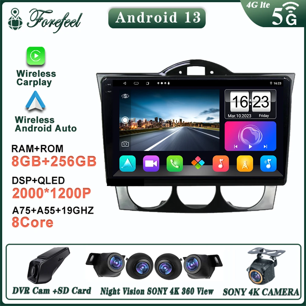 Android 14 For Mazda RX-8 RX 8 RX8 SE 2003 - 2018 2019 2020 2021 High-performance CPU No 2din DVD GPS Navigation Dash Cam HDR
Android 14 For Mazda RX-8 RX 8 RX8 SE 2003 - 2018 2019 2020 2021 High-performance CPU No 2din DVD GPS Navigation Dash Cam HDR
