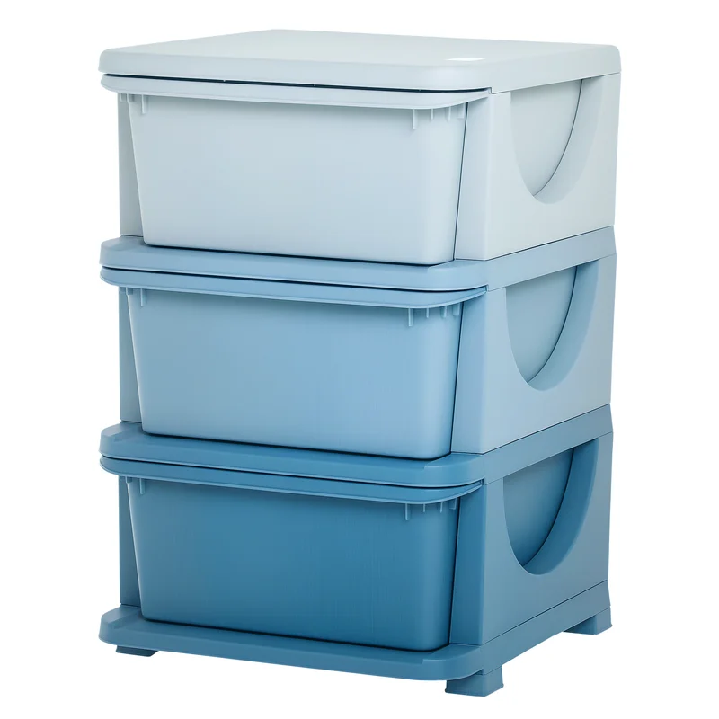 Qaba 3 Tier Kids Storage Unit, Toy Organizers and Storage with 3 Drawer Chest for Kids Bedroom Nursery Kindergarten Living Room for Boys Girls Toddlers, Blue
Qaba 3 Tier Kids Storage Unit, Toy Organizers and Storage with 3 Drawer Chest for Kids Bedroom Nursery Kindergarten Living Room for Boys Girls Toddlers, Blue