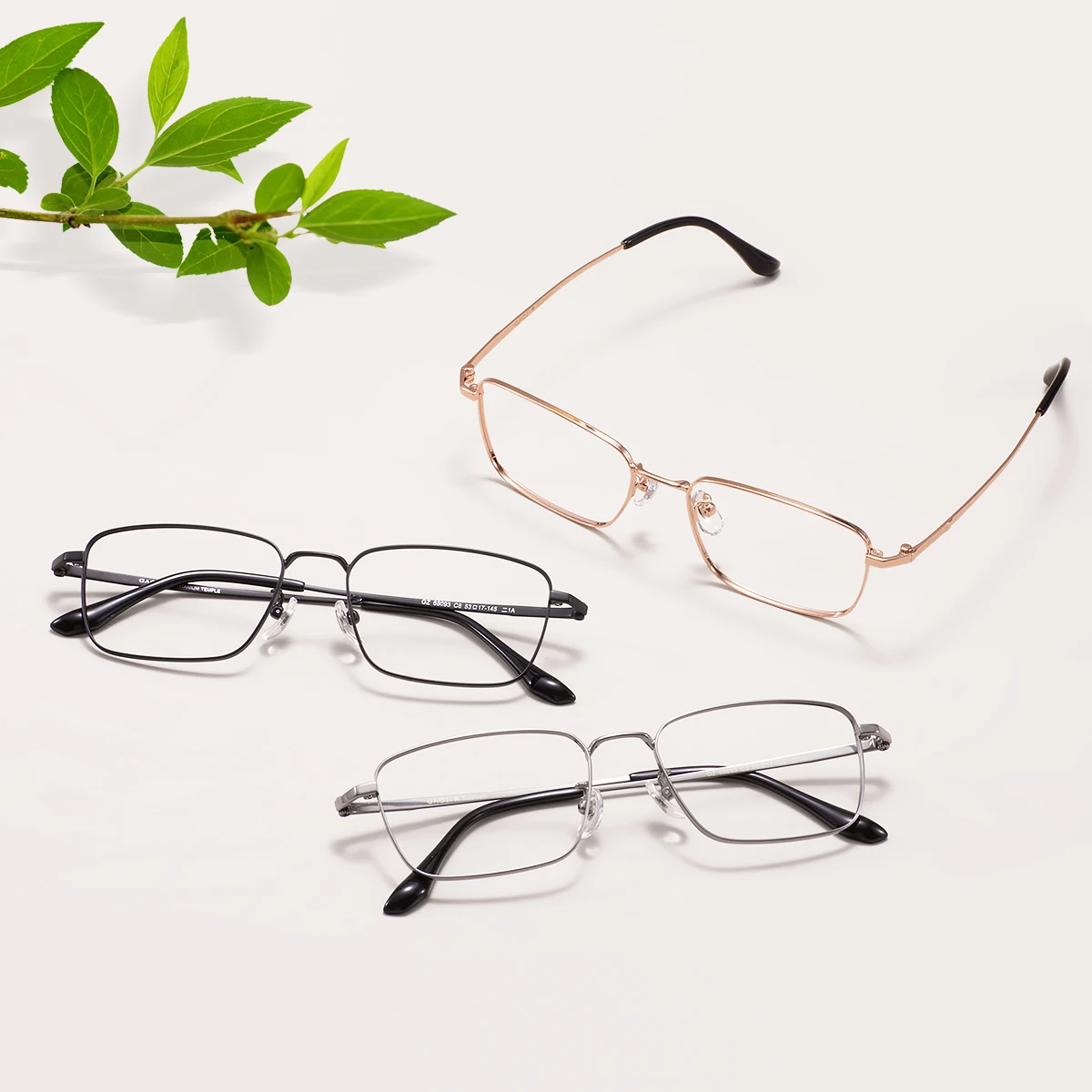 Rectangle Large Metal Frame And Titanium Temples Vintage Men Business Full Rim Glasses Frames For Optical Prescription Lenses
Rectangle Large Metal Frame And Titanium Temples Vintage Men Business Full Rim Glasses Frames For Optical Prescription Lenses