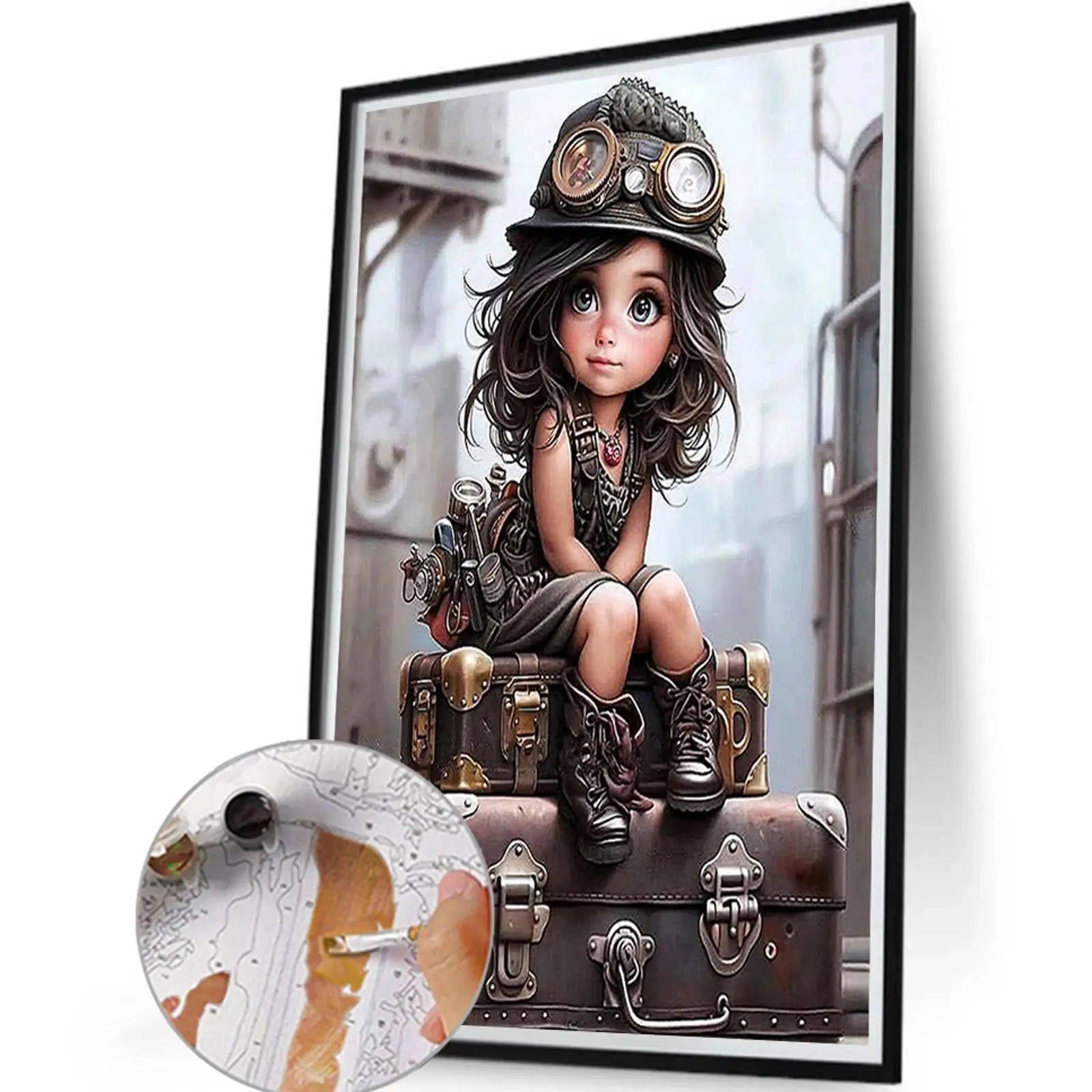 Paint By Numbers Kit On Canvas DIY Oil Art Girl on The Suitcase Picture 50x70cm
Paint By Numbers Kit On Canvas DIY Oil Art Girl on The Suitcase Picture 50x70cm