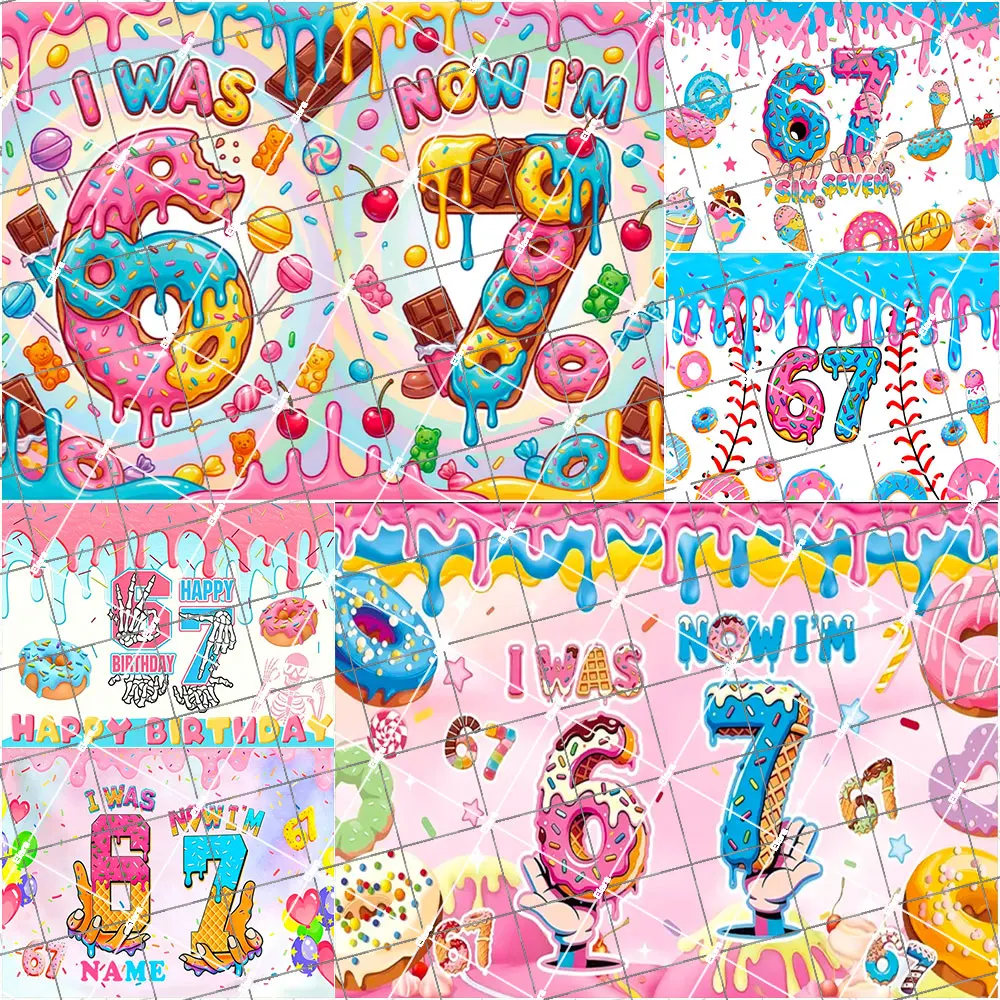 "I was 6, now 7" Theme Sweet Treats & Ice Cream Dessert Donut Gesture 67 Art Poster Room Decor Birthday Party Photo Background
"I was 6, now 7" Theme Sweet Treats & Ice Cream Dessert Donut Gesture 67 Art Poster Room Decor Birthday Party Photo Background